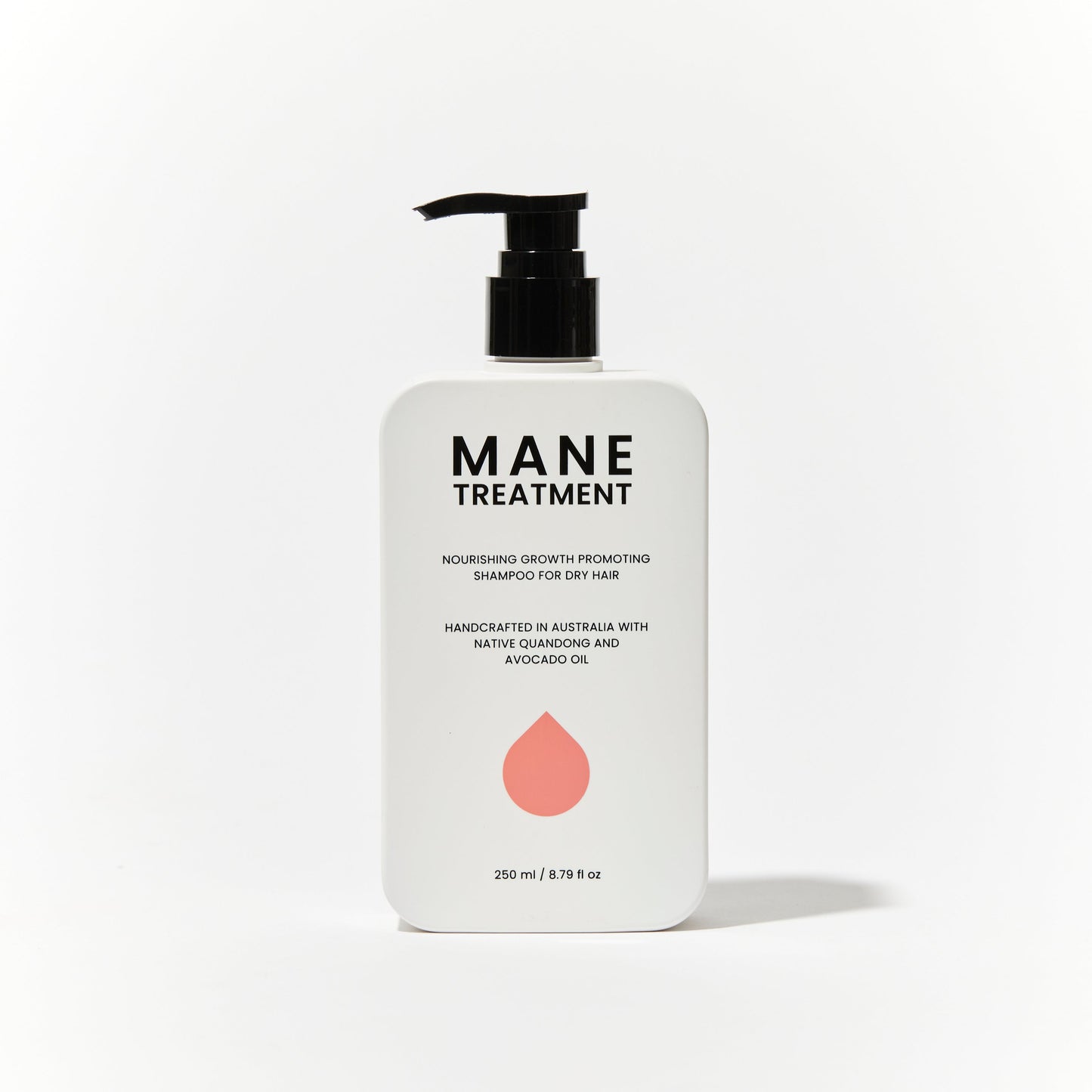 Mane Treatment nourishing, growth promoting Australian Native shampoo front view by Hub for Belle