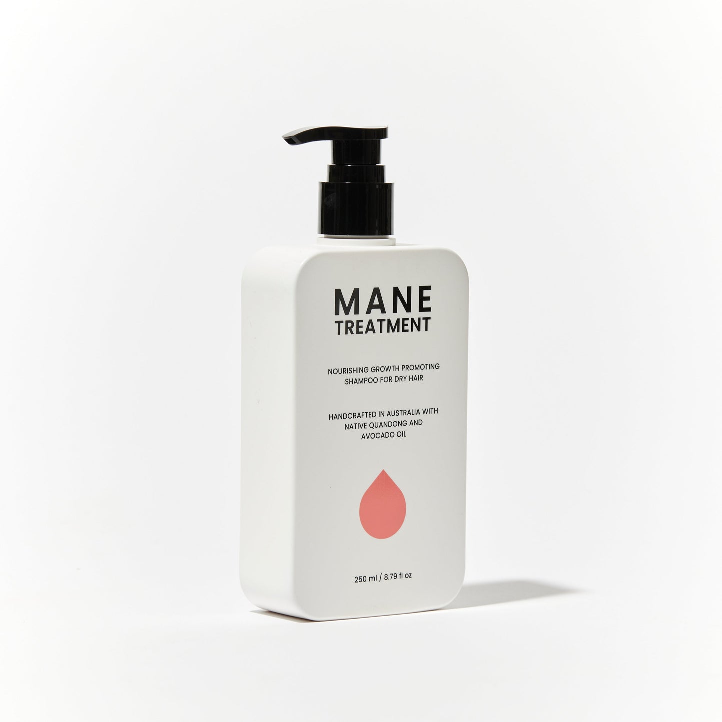 Mane Treatment nourishing, growth promoting Australian Native shampoo side view by Hub for Belle
