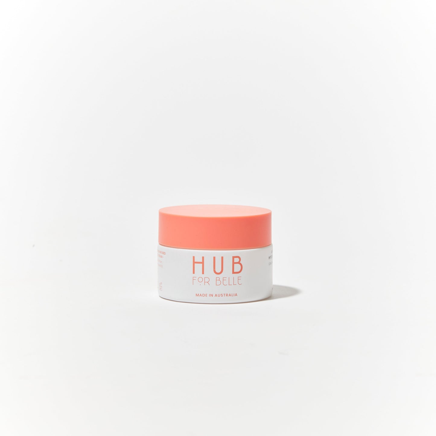 Hub for Belle Antioxidant hydration infused moisturiser containing Waratah flower, Kakadu Plum, Vitamin E and Jojoba jar front view