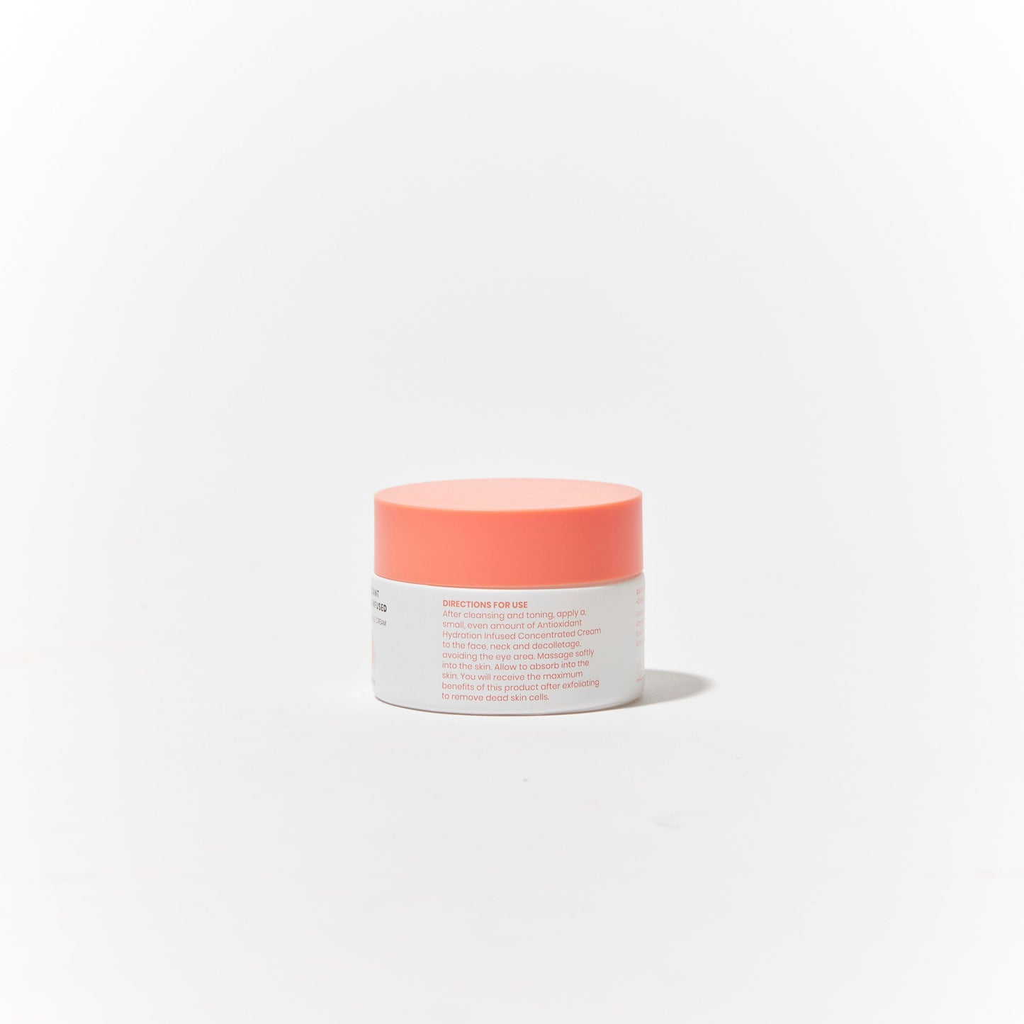 Hub for Belle Antioxidant hydration infused moisturiser containing Waratah flower, Kakadu Plum, Vitamin E and Jojoba jar back view